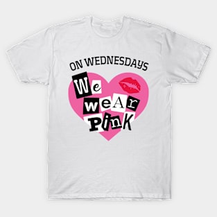 On Wednesday We Wear Pink Funny Valentine T-Shirt